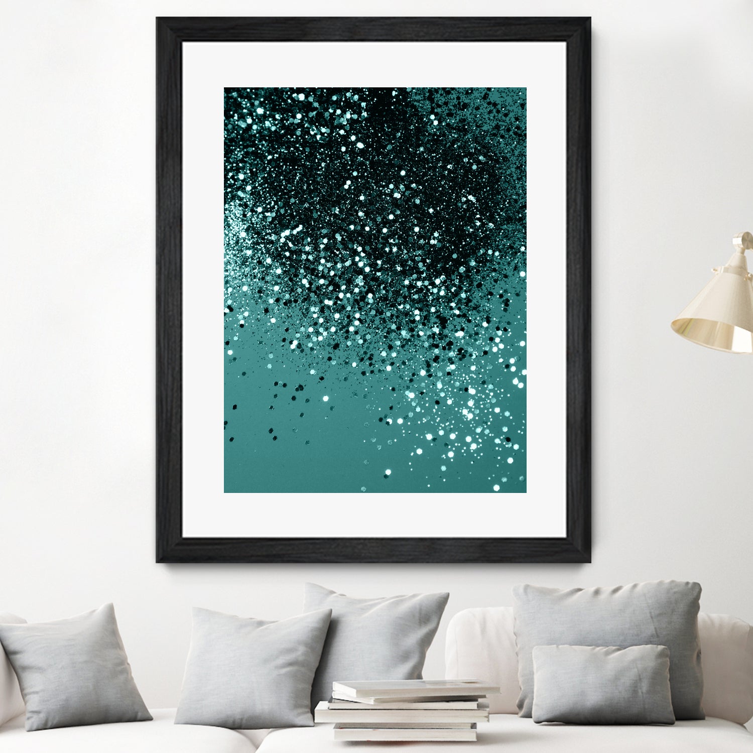 Teal Mermaid Ocean Glitter #3 #shiny #decor #art by Anita & Bella Jantz on GIANT ART - green photo illustration