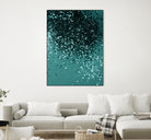 Teal Mermaid Ocean Glitter #3 #shiny #decor #art by Anita & Bella Jantz on GIANT ART - green photo illustration