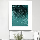 Teal Mermaid Ocean Glitter #3 #shiny #decor #art by Anita & Bella Jantz on GIANT ART - green photo illustration