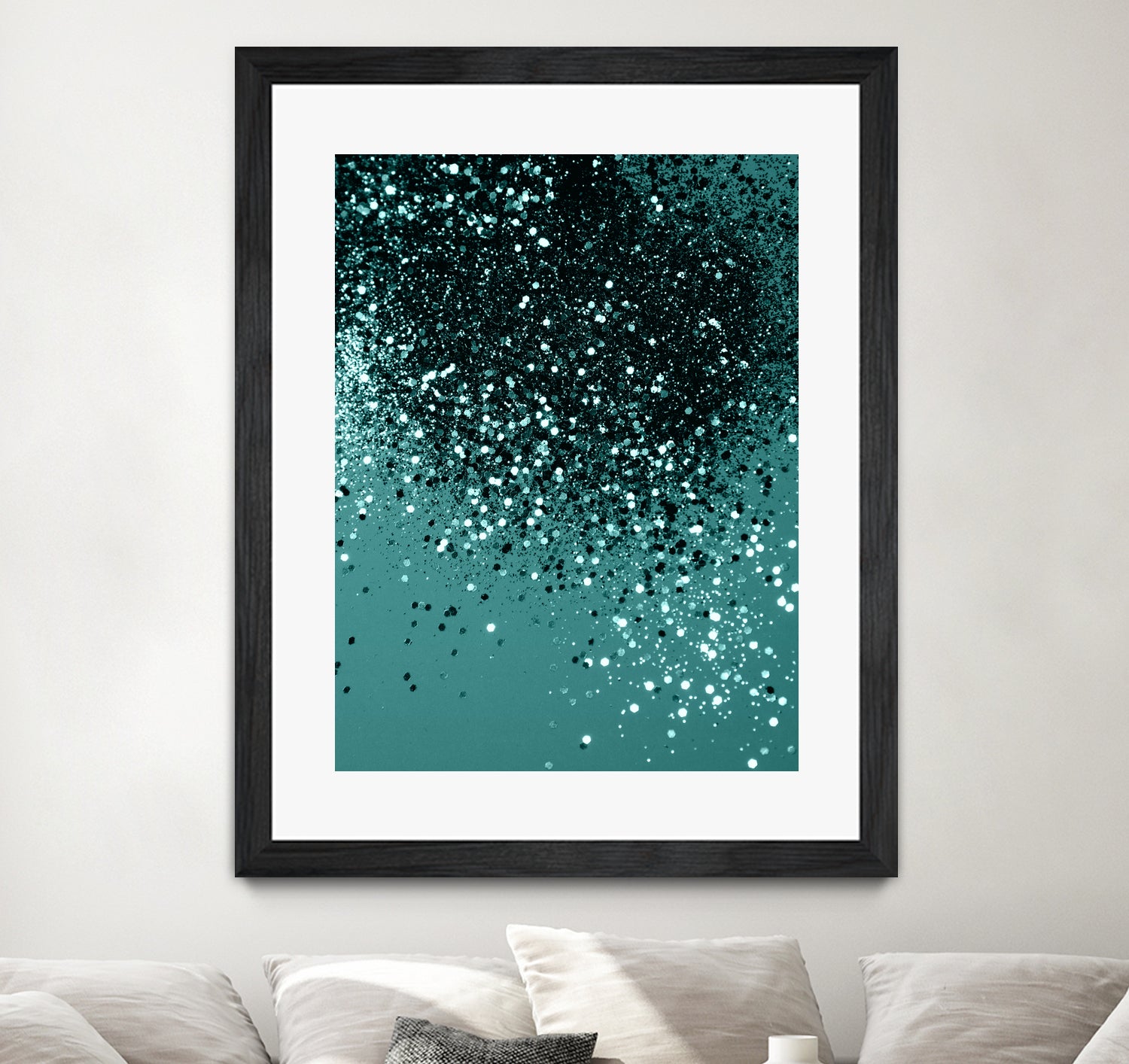 Teal Mermaid Ocean Glitter #3 #shiny #decor #art by Anita & Bella Jantz on GIANT ART - green photo illustration