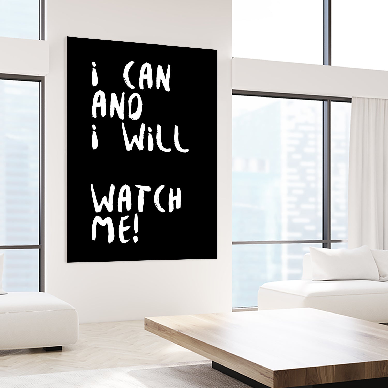 i can and i will by kim karol on GIANT ART - black typography