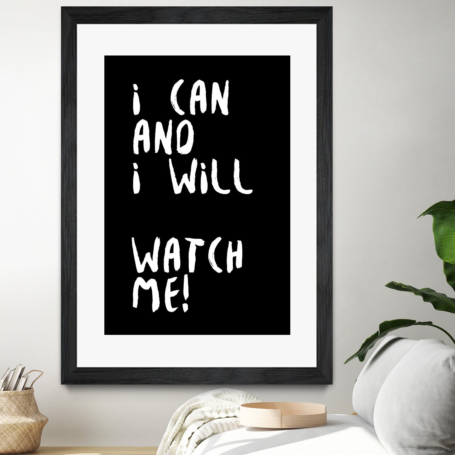 i can and i will by kim karol on GIANT ART - black typography