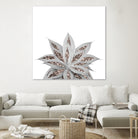 Gray Agave with Rose Gold Glitter #3 #shiny #tropical #decor by Anita & Bella Jantz on GIANT ART - gray photo illustration