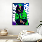 Billie Green Eilish by Laksana Ardie on GIANT ART - green digital painting