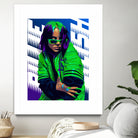 Billie Green Eilish by Laksana Ardie on GIANT ART - green digital painting