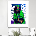 Billie Green Eilish by Laksana Ardie on GIANT ART - green digital painting