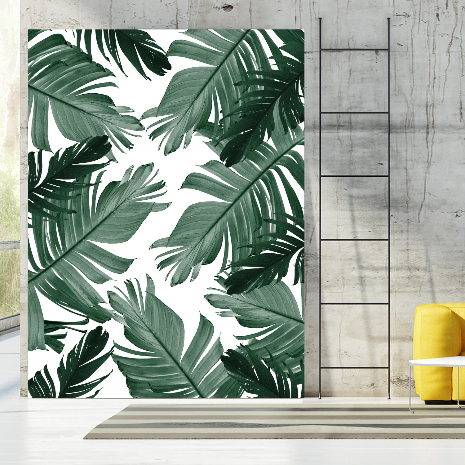 Tropical Banana Leaves Pattern #3 #tropical #decor #art by Anita & Bella Jantz on GIANT ART - green photo illustration