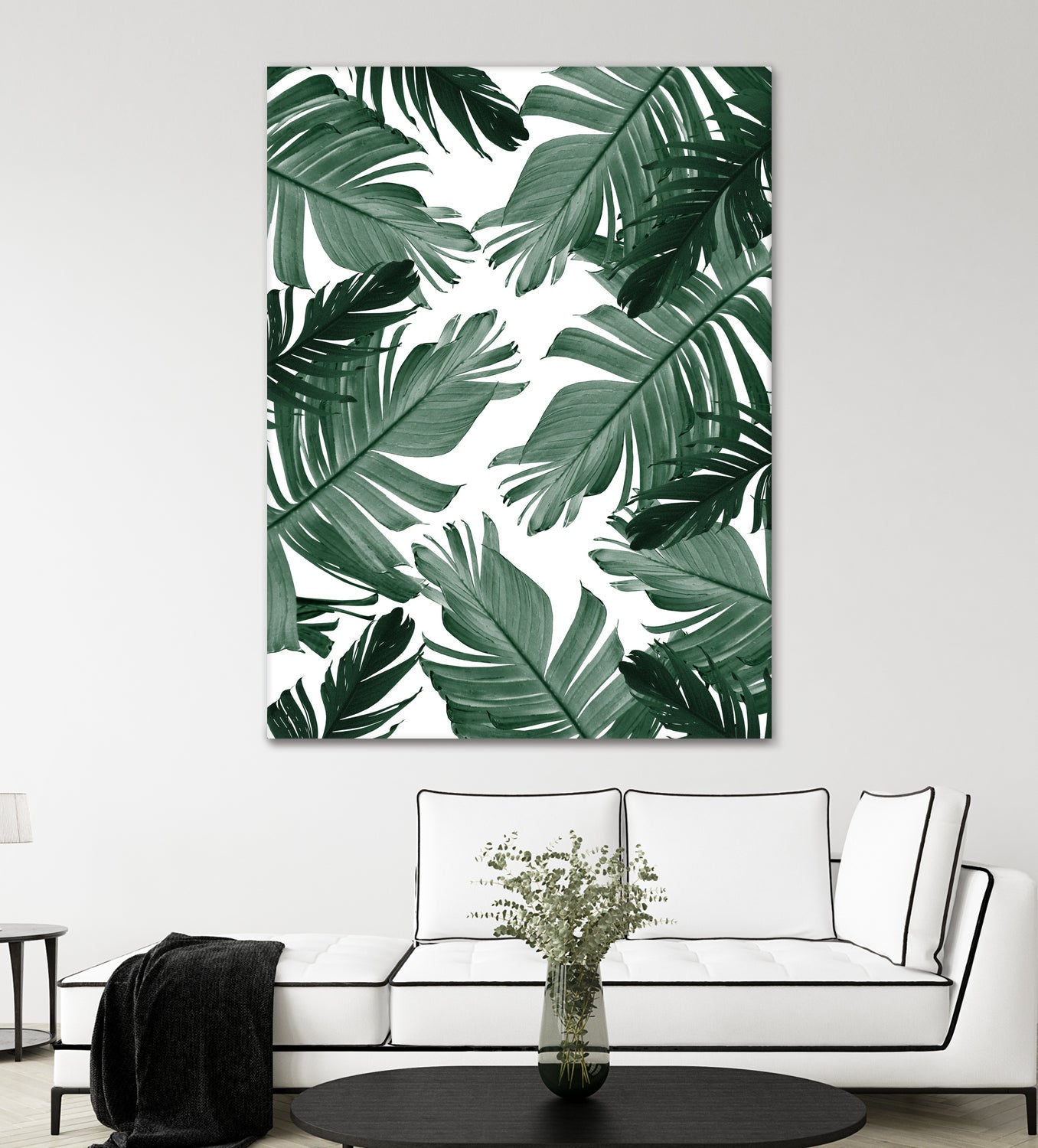 Tropical Banana Leaves Pattern #3 #tropical #decor #art by Anita & Bella Jantz on GIANT ART - green photo illustration