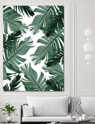 Tropical Banana Leaves Pattern #3 #tropical #decor #art by Anita & Bella Jantz on GIANT ART - green photo illustration