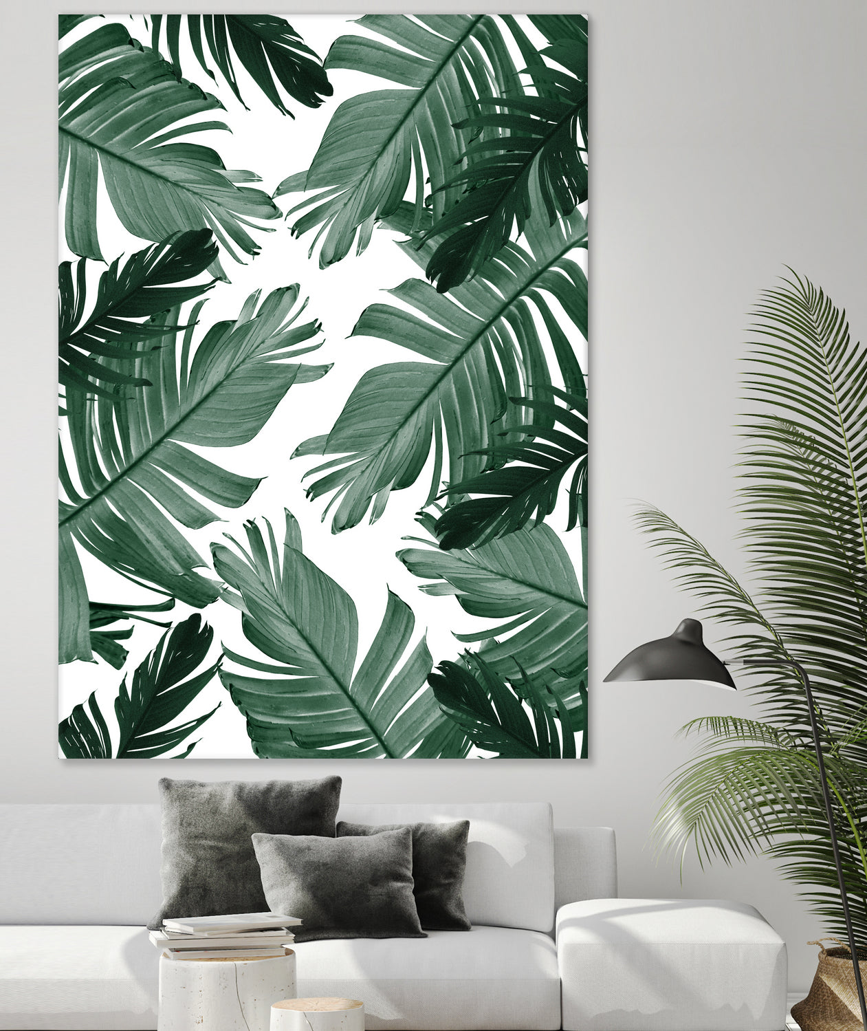 Tropical Banana Leaves Pattern #3 #tropical #decor #art by Anita & Bella Jantz on GIANT ART - green photo illustration