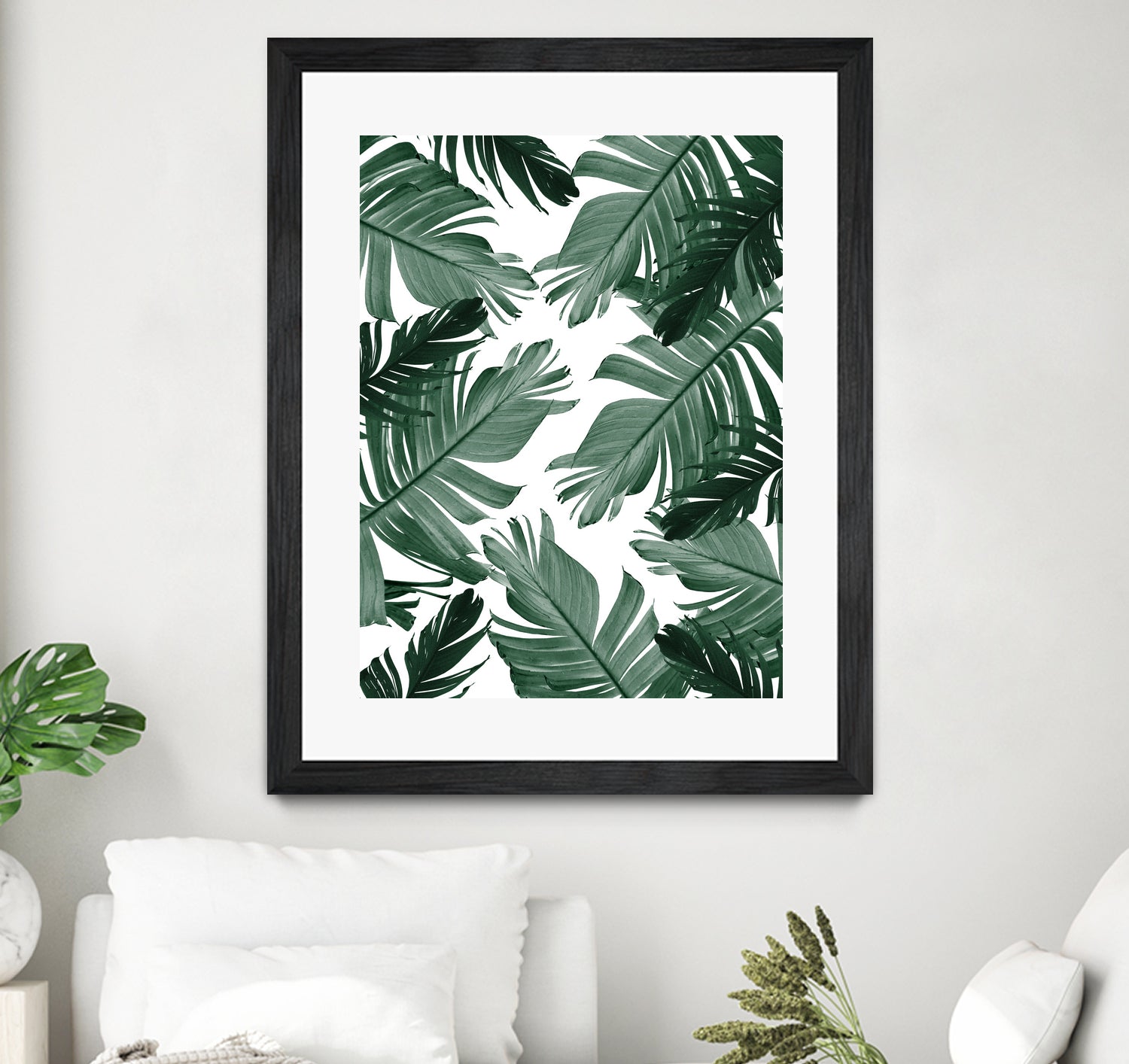 Tropical Banana Leaves Pattern #3 #tropical #decor #art by Anita & Bella Jantz on GIANT ART - green photo illustration