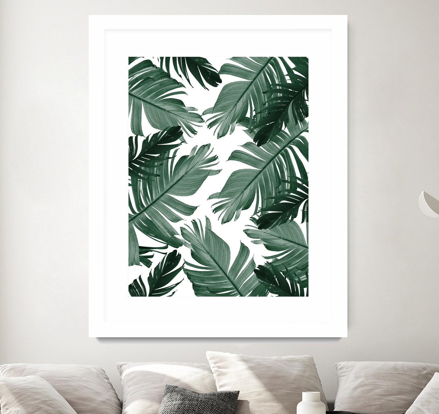 Tropical Banana Leaves Pattern #3 #tropical #decor #art by Anita & Bella Jantz on GIANT ART - green photo illustration