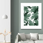 Tropical Banana Leaves Pattern #3 #tropical #decor #art by Anita & Bella Jantz on GIANT ART - green photo illustration