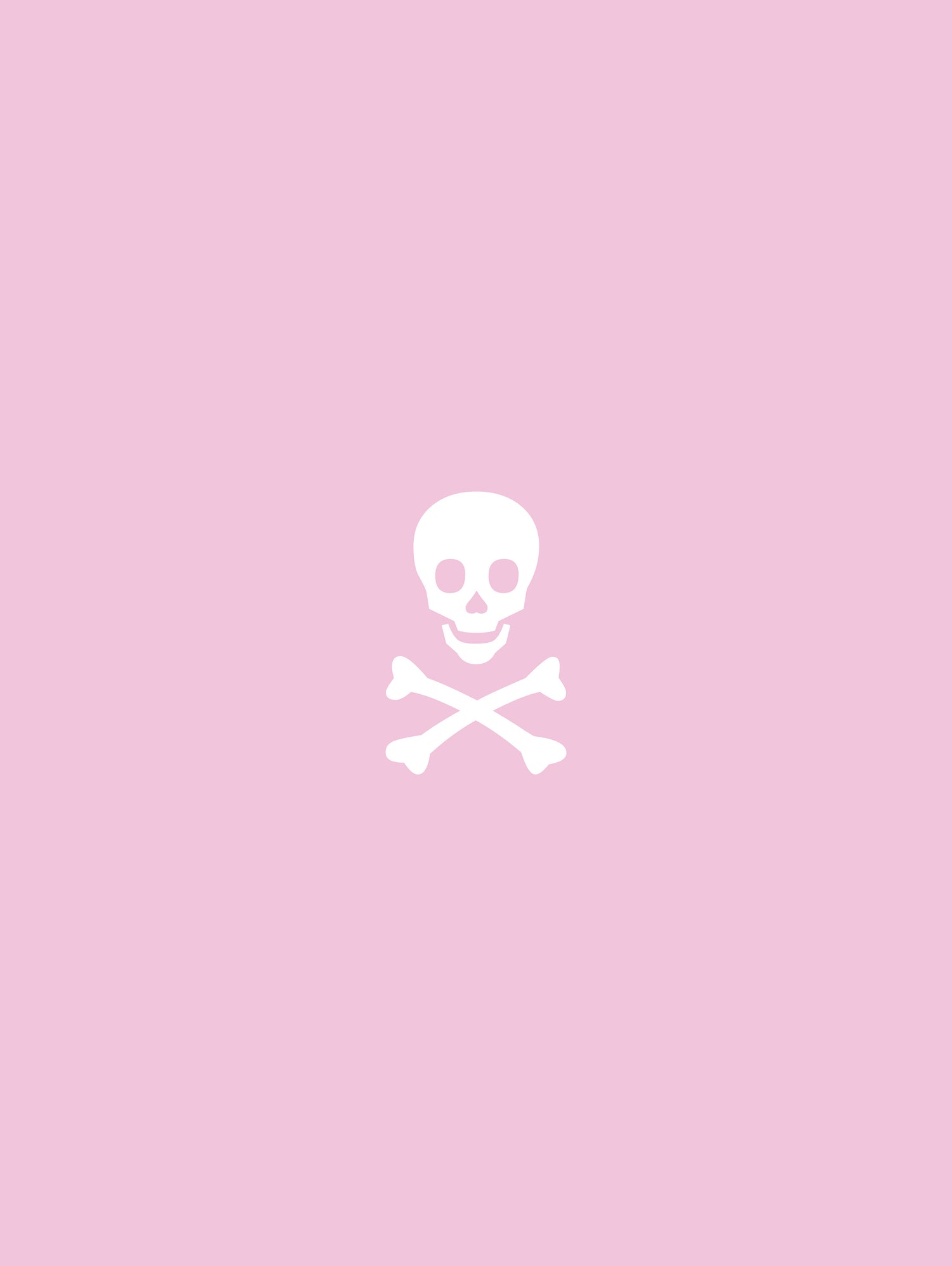 SKULL - LIGHT PINK & WHITE by Alexander Tonetti on GIANT ART - pink digital drawing