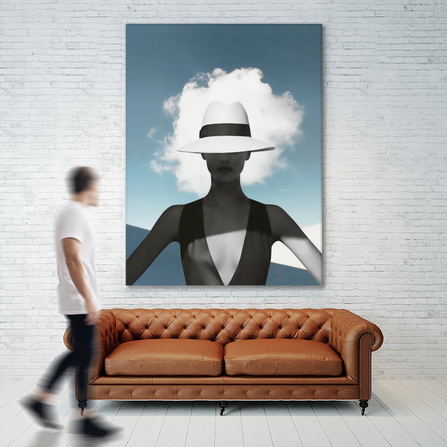 Beauty and the cloud ... by Menelaos Trompoukis on GIANT ART - blue digital painting