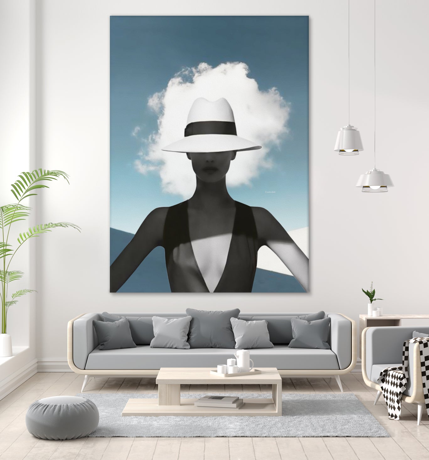 Beauty and the cloud ... by Menelaos Trompoukis on GIANT ART - blue digital painting