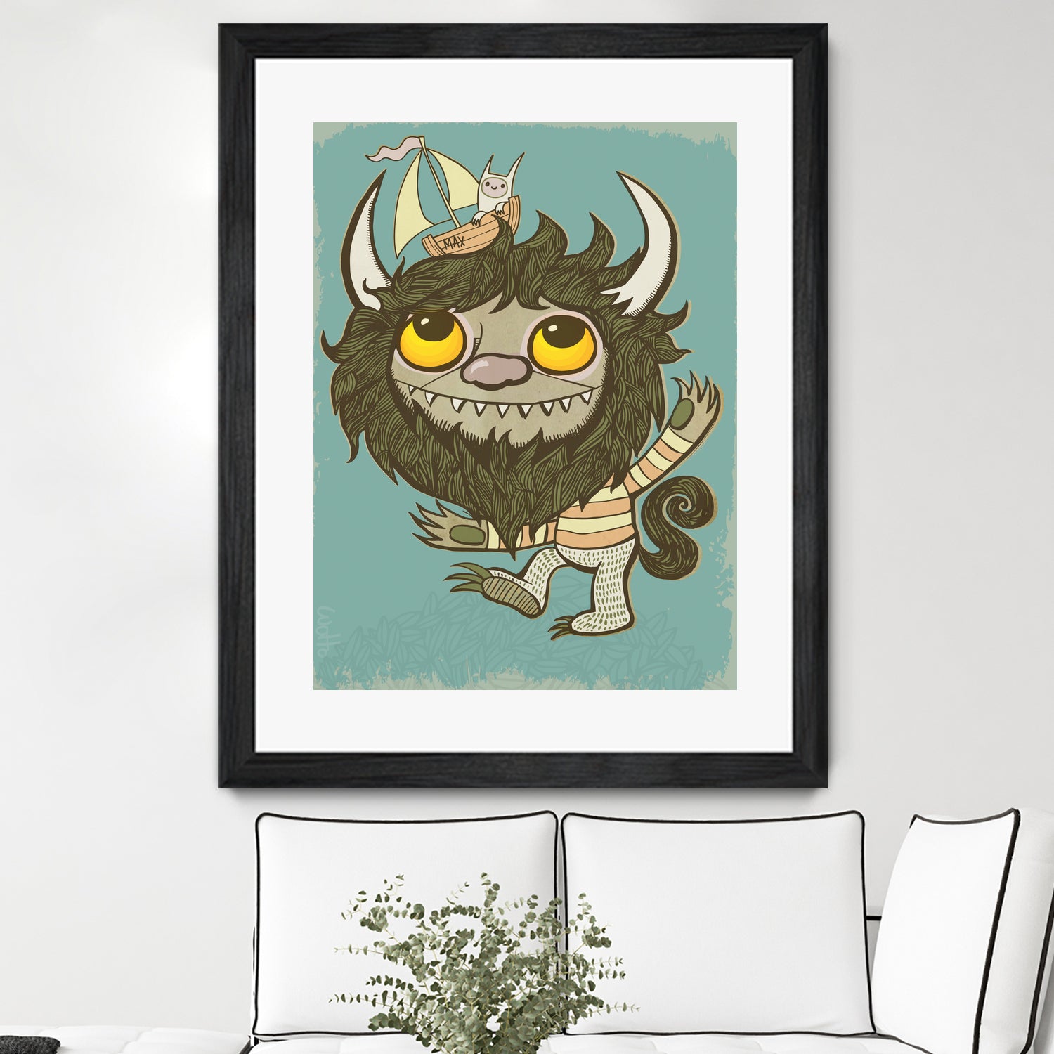 An Ode To Wild Things by Craig Watkins on GIANT ART - blue character design