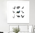 Bird Farm by Martina Dirce Carcano on GIANT ART - white digital painting