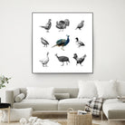 Bird Farm by Martina Dirce Carcano on GIANT ART - white digital painting