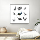 Bird Farm by Martina Dirce Carcano on GIANT ART - white digital painting