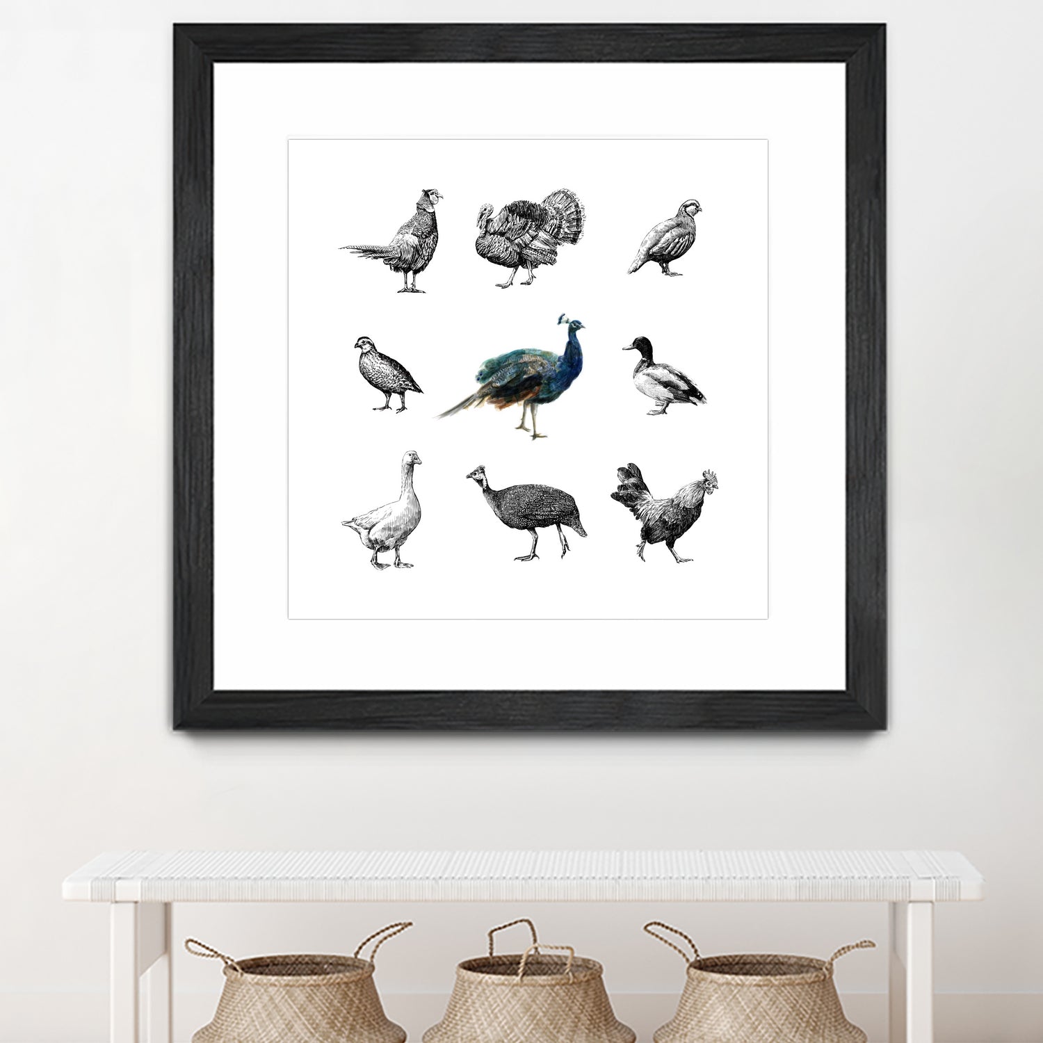 Bird Farm by Martina Dirce Carcano on GIANT ART - white digital painting