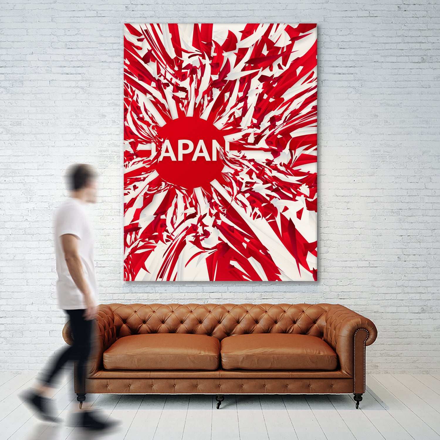 Japan by Danny Jardim on GIANT ART - red digital painting