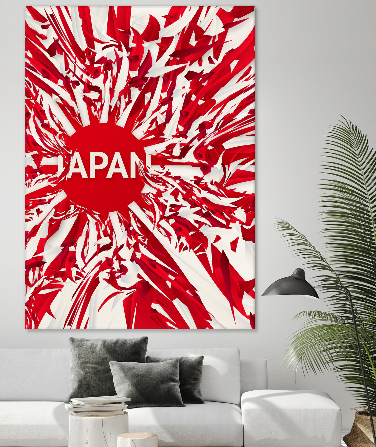 Japan by Danny Jardim on GIANT ART - red digital painting