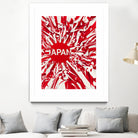 Japan by Danny Jardim on GIANT ART - red digital painting