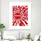 Japan by Danny Jardim on GIANT ART - red digital painting