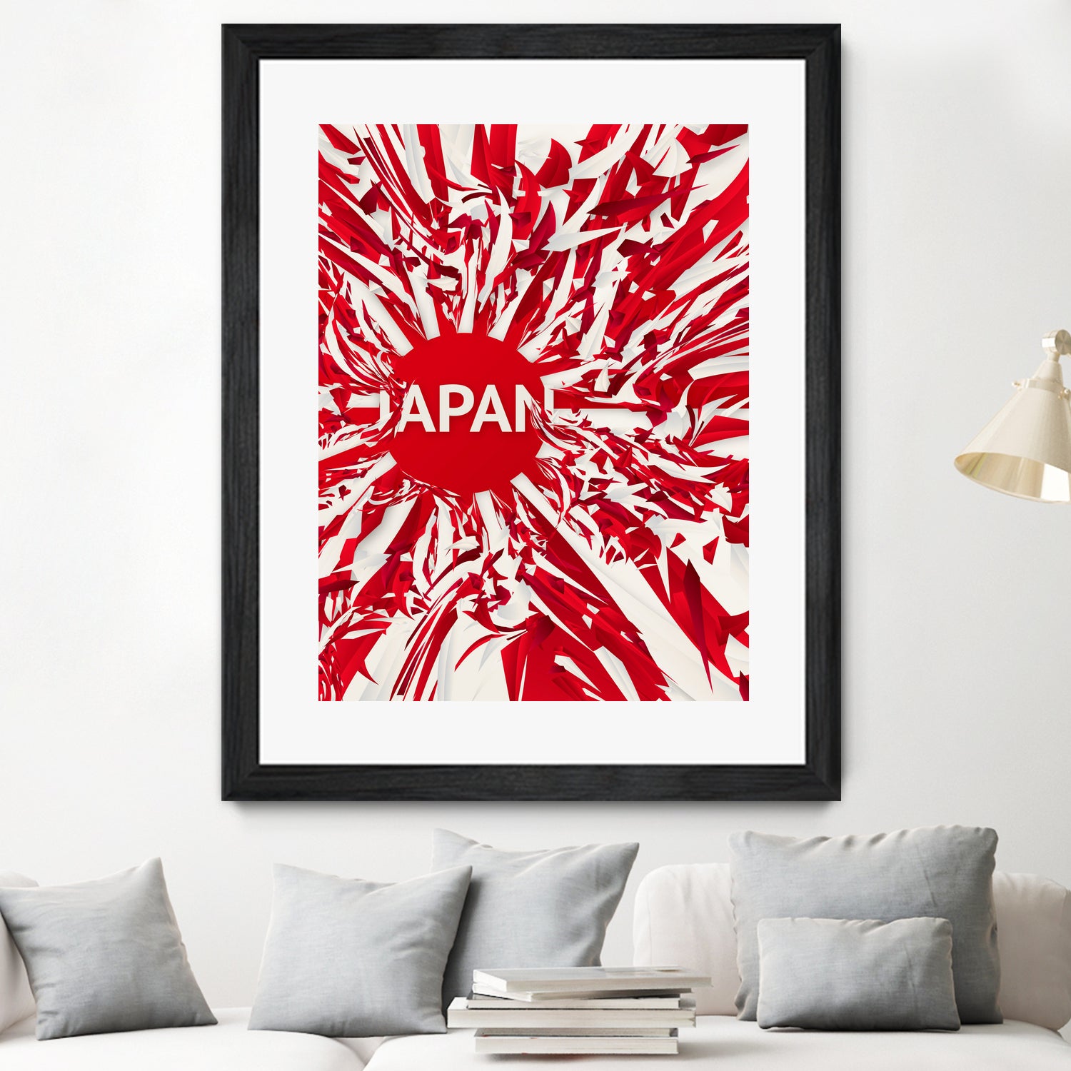 Japan by Danny Jardim on GIANT ART - red digital painting