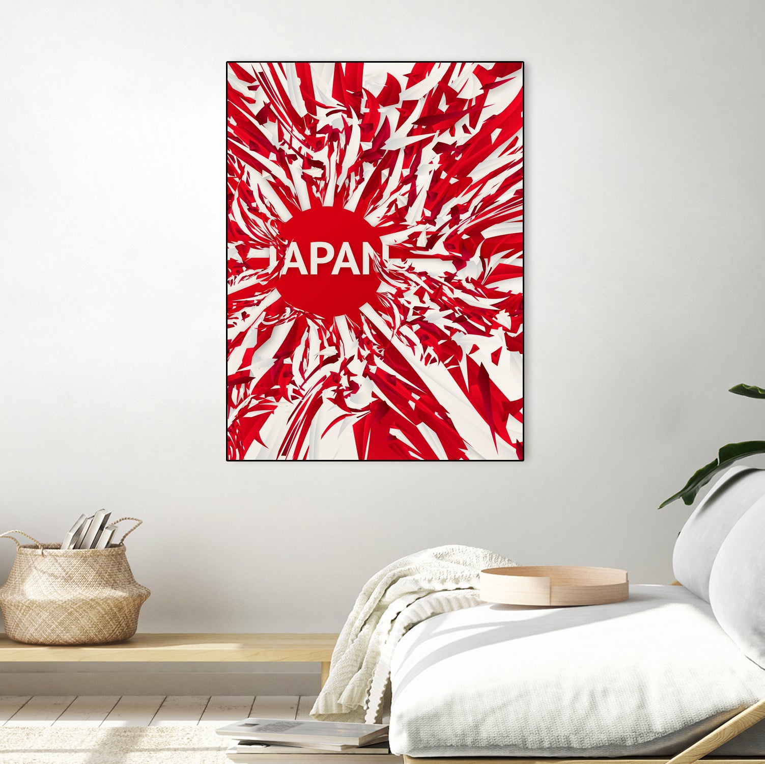 Japan by Danny Jardim on GIANT ART - red digital painting