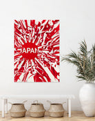 Japan by Danny Jardim on GIANT ART - red digital painting