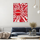 Japan by Danny Jardim on GIANT ART - red digital painting