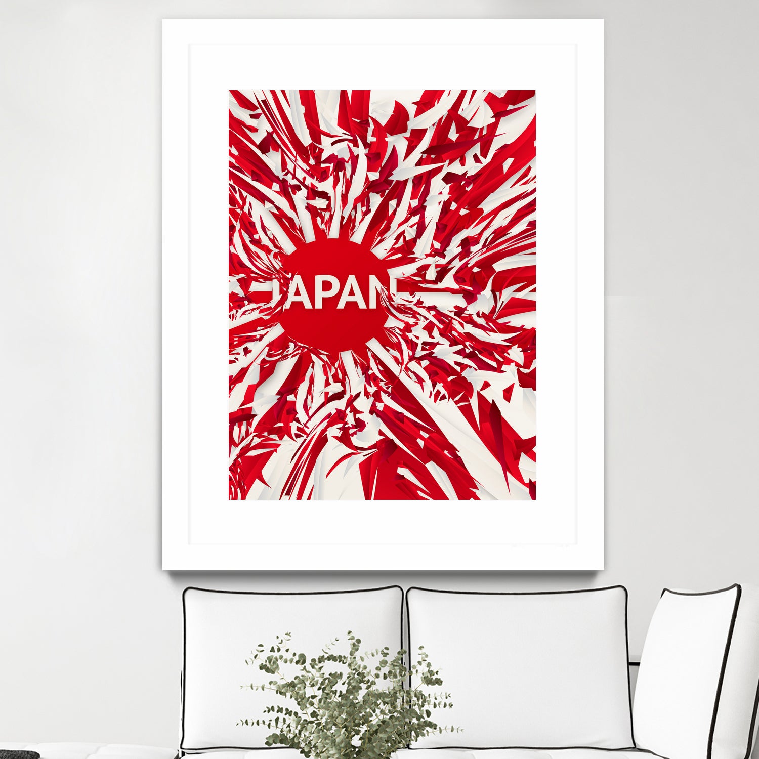 Japan by Danny Jardim on GIANT ART - red digital painting