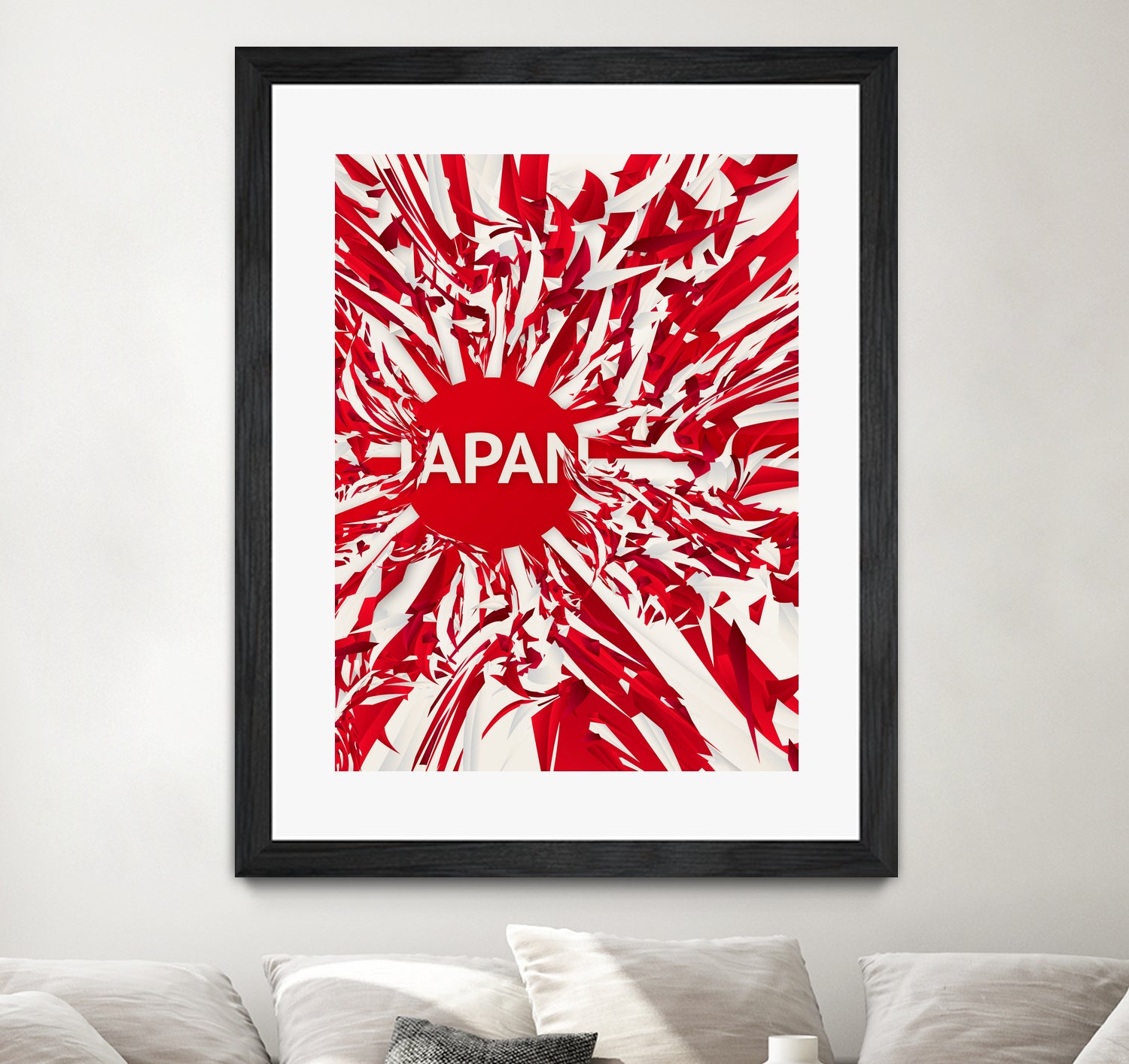 Japan by Danny Jardim on GIANT ART - red digital painting