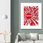 Japan by Danny Jardim on GIANT ART - red digital painting