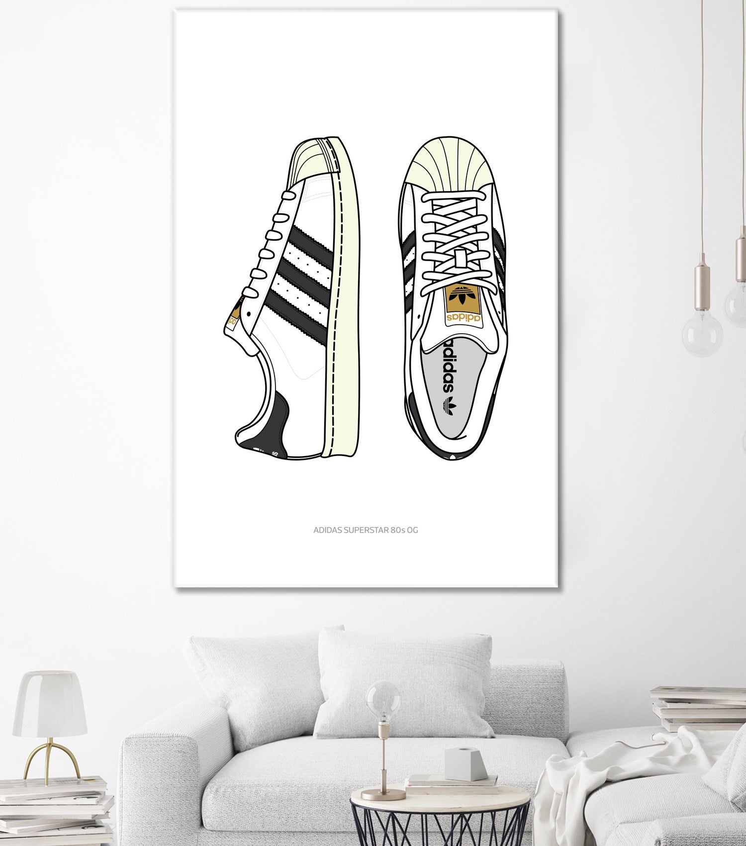 Adidas Superstar80s by Herinson Alvarez on GIANT ART - white digital drawing