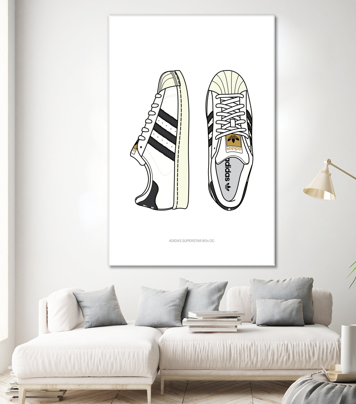 Adidas Superstar80s by Herinson Alvarez on GIANT ART - white digital drawing