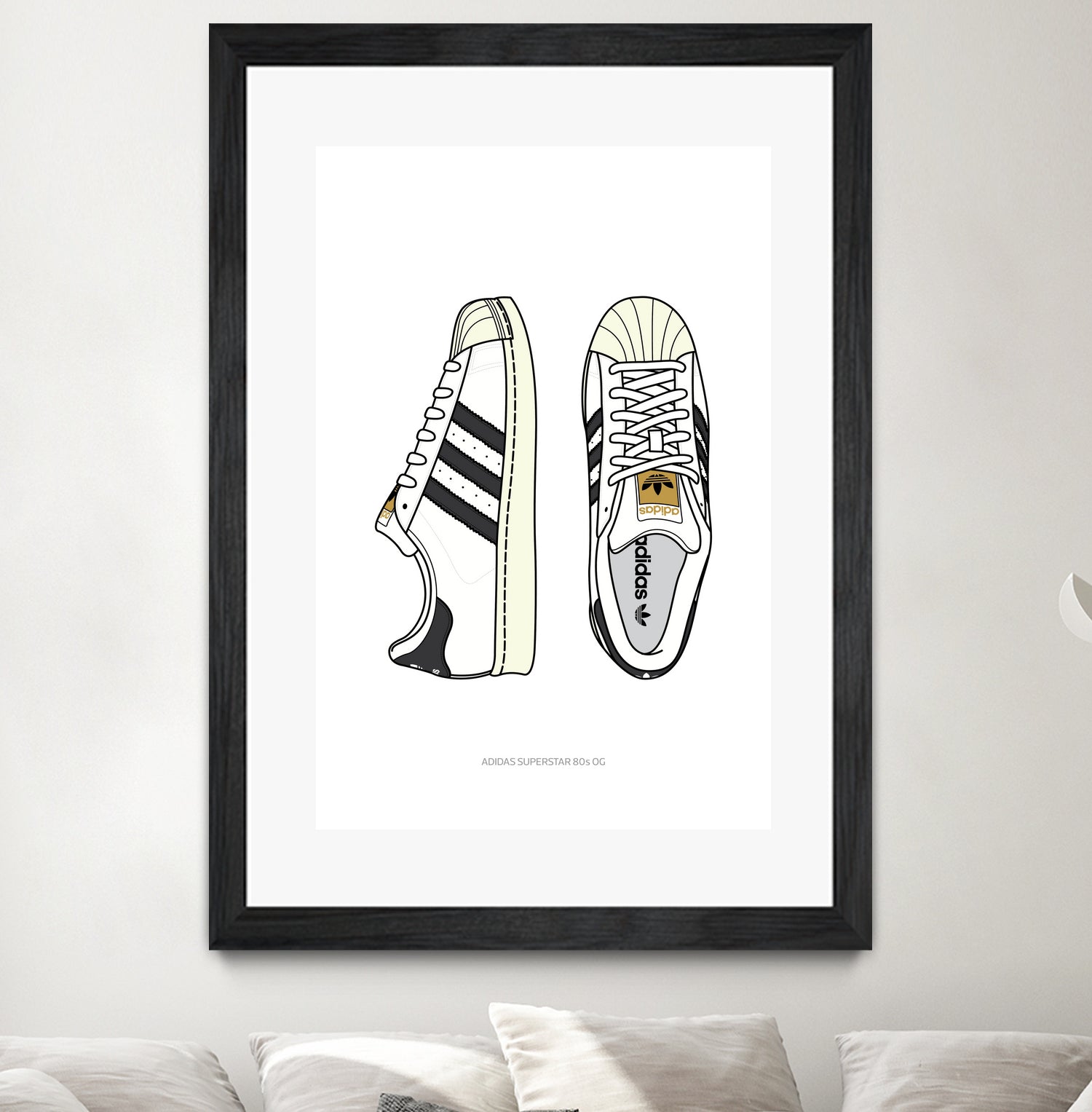 Adidas Superstar80s by Herinson Alvarez on GIANT ART - white digital drawing