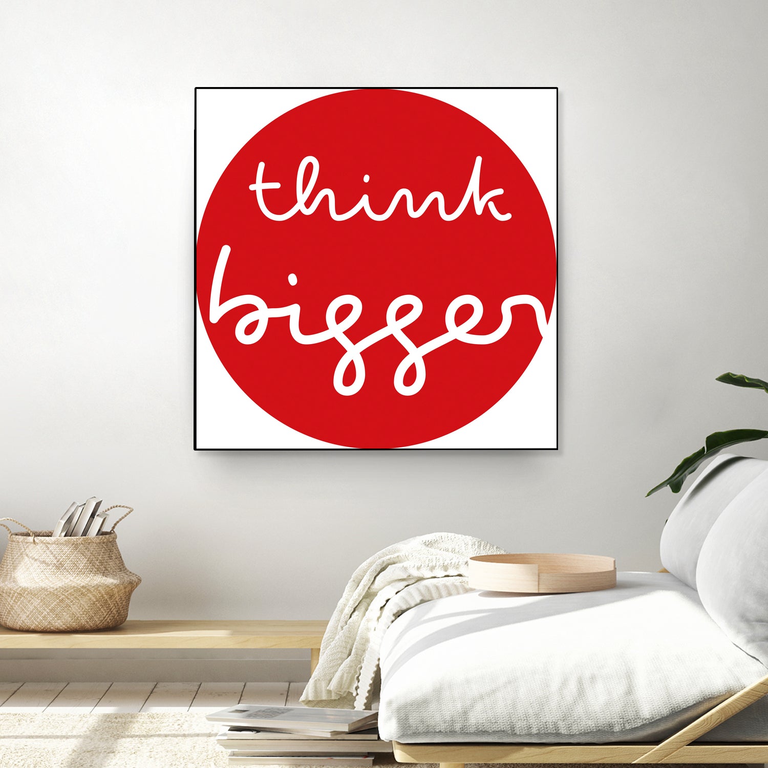 think bigger by Ralph Frankenberg on GIANT ART - red typography