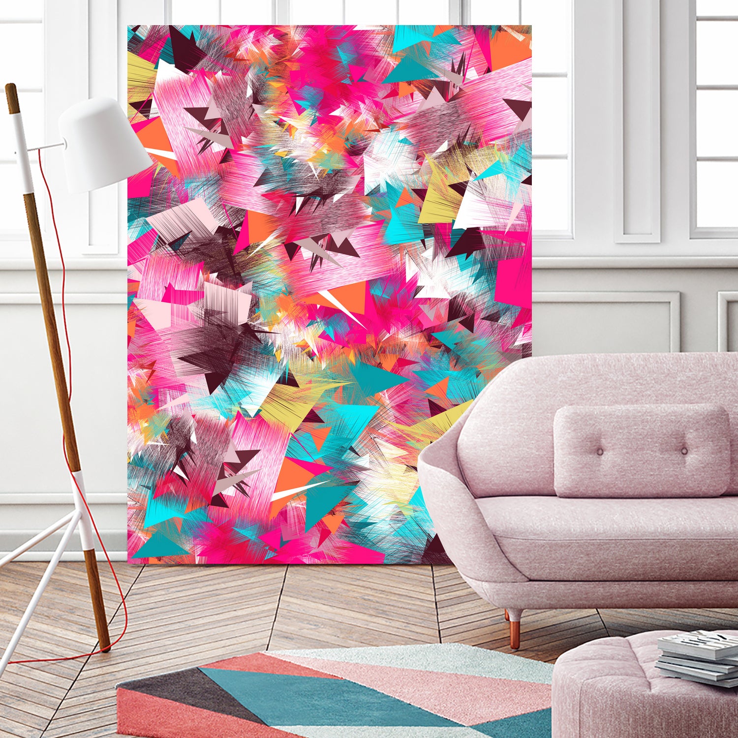 Colorful Place by Danny Jardim on GIANT ART - pink digital painting