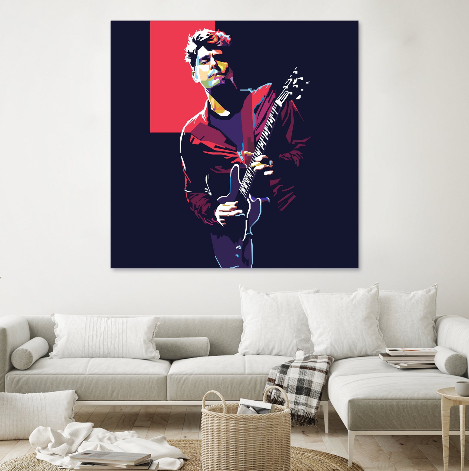 john mayer by fajar gunawan on GIANT ART - red photo illustration