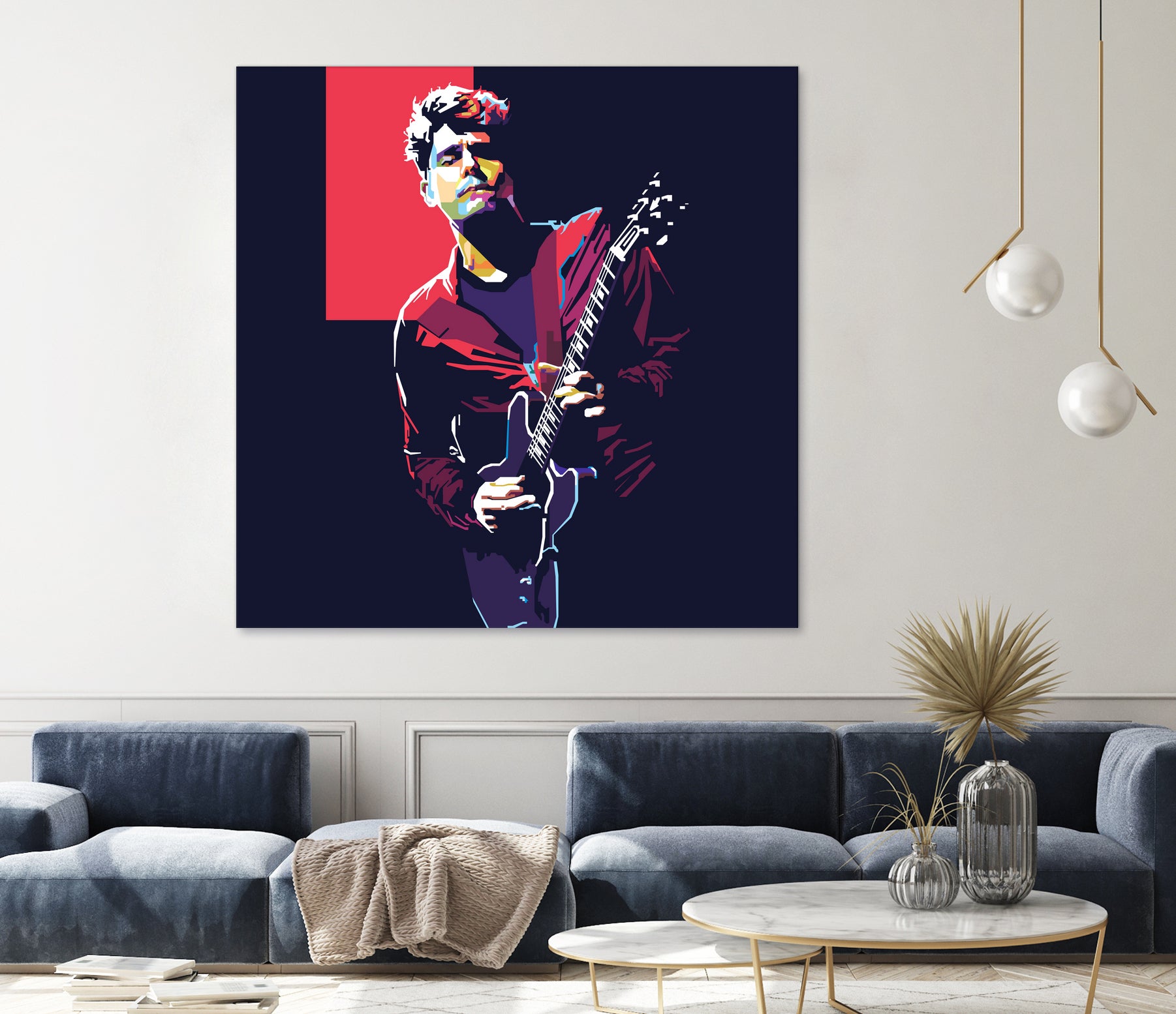 john mayer by fajar gunawan on GIANT ART - red photo illustration