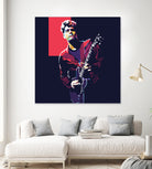 john mayer by fajar gunawan on GIANT ART - red photo illustration