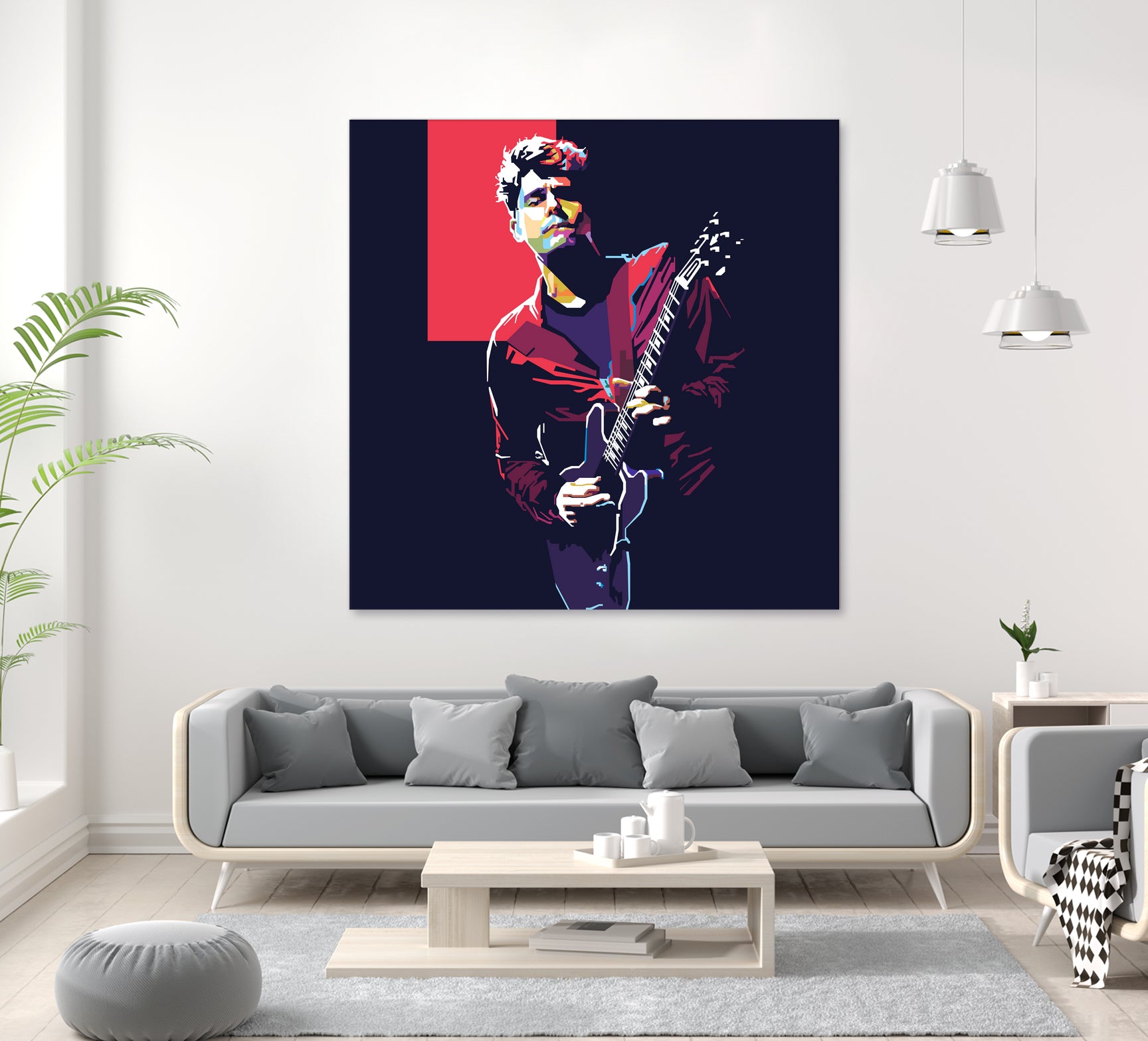 john mayer by fajar gunawan on GIANT ART - red photo illustration