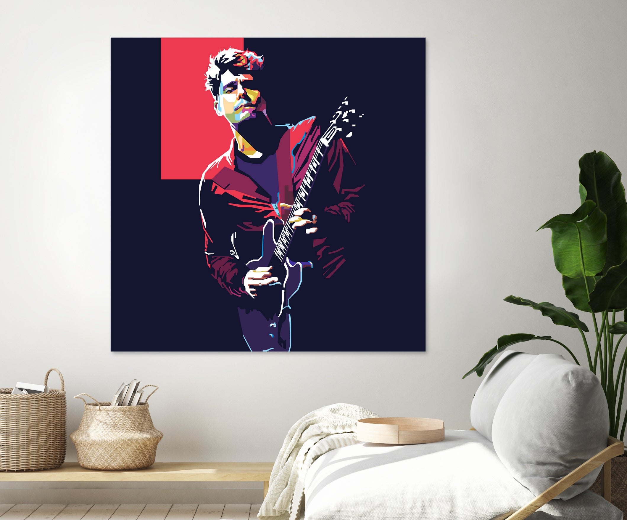 john mayer by fajar gunawan on GIANT ART - red photo illustration