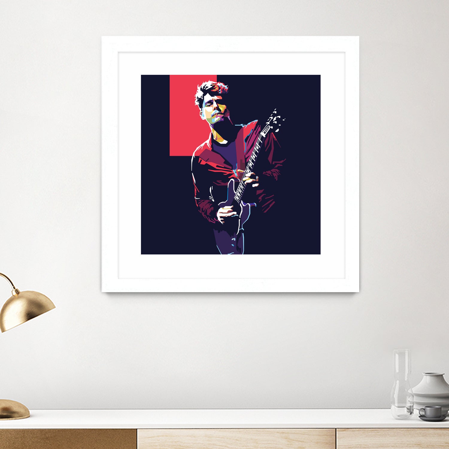 john mayer by fajar gunawan on GIANT ART - red photo illustration