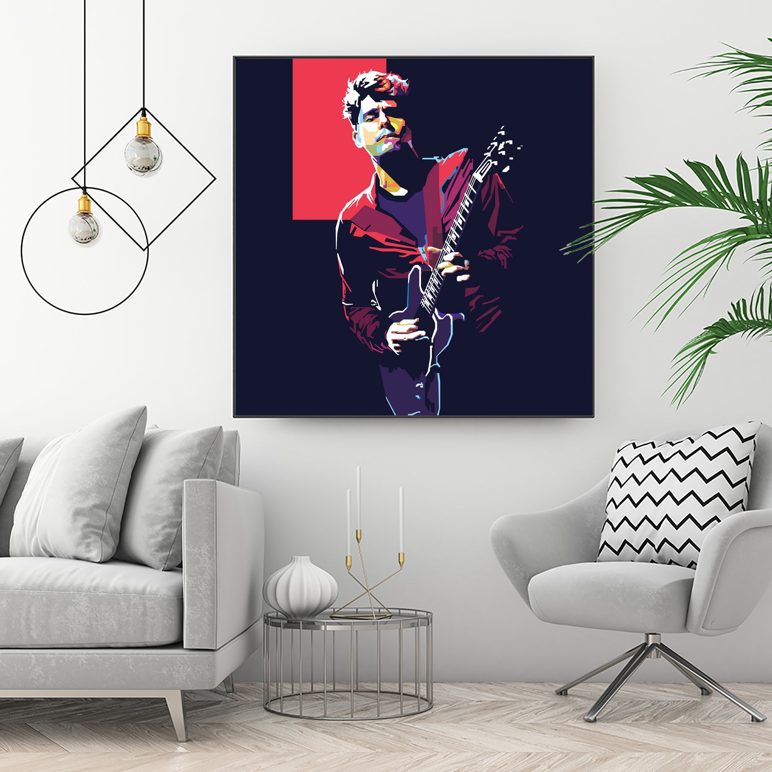 john mayer by fajar gunawan on GIANT ART - red photo illustration