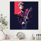 john mayer by fajar gunawan on GIANT ART - red photo illustration