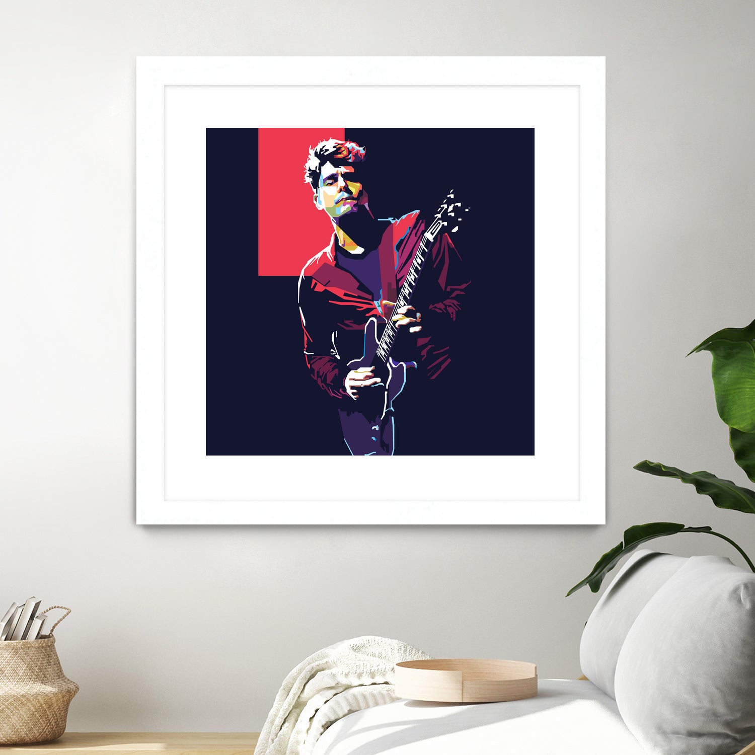 john mayer by fajar gunawan on GIANT ART - red photo illustration